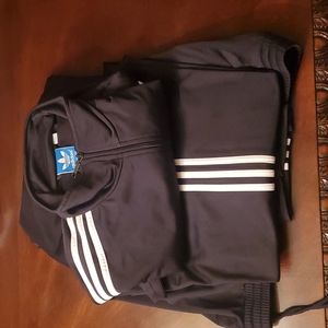 Black Adidas suit